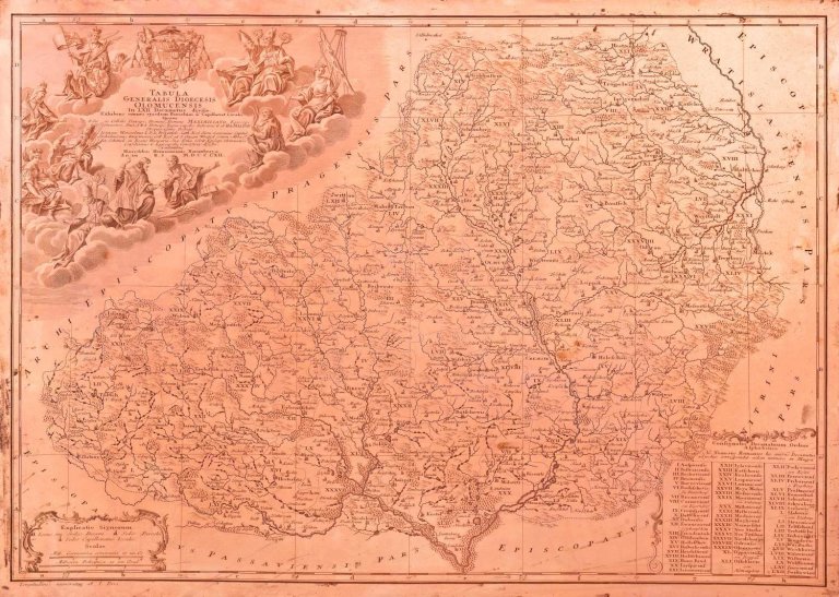 Tabula generalis diocesis olomucensis. Cartographic gem from the archbishop's collections in Kroměříž Tabula generalis diocesis olomucensis. Cartographic gem from the archbishop's collections in Kroměříž
