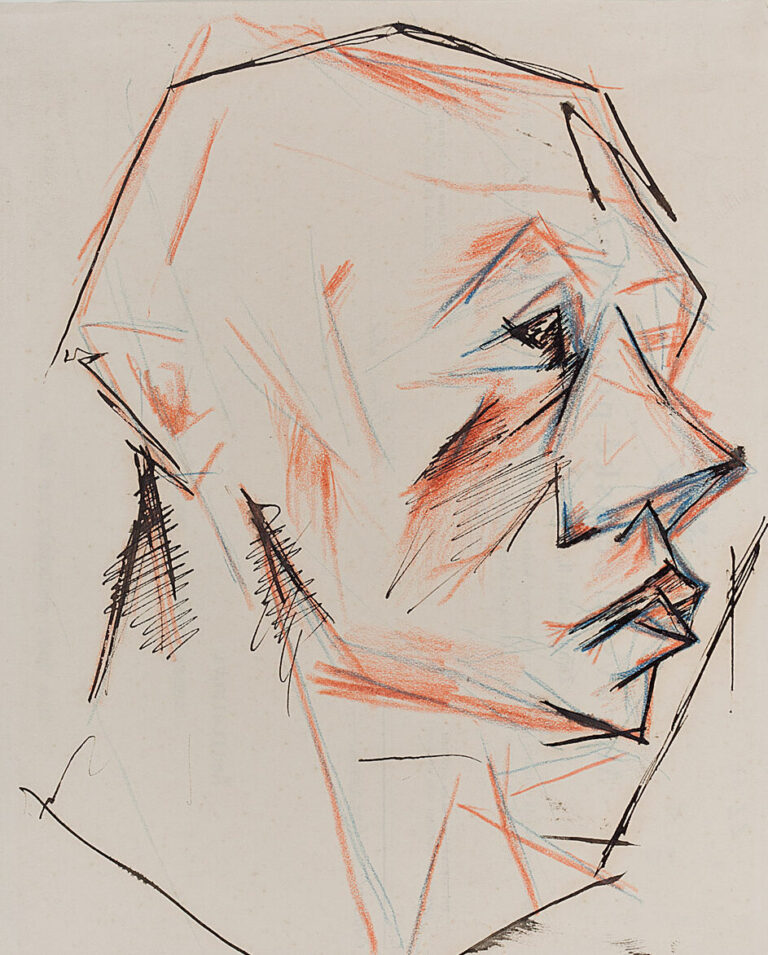 Gutfreund Otto, Hlava muže, 1911–1913 Gutfreund Otto, Hlava muže, 1911–1913