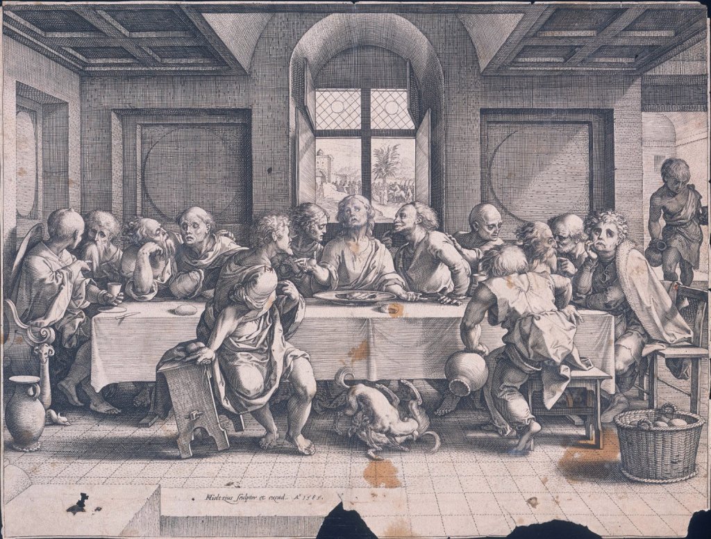 Hendrik Goltzius, Poslední večeře, 1585