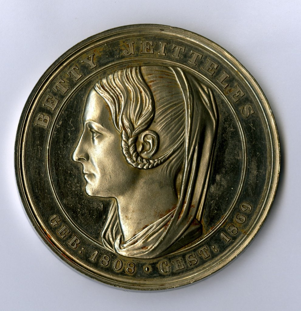 Carl Radnitzky, Medaile k úmrtí Betty Jeitteles, 1869