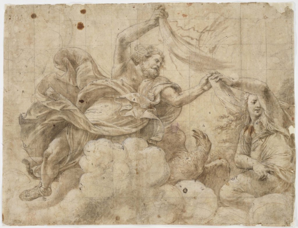 Giulio Pippi, zv. Giulio Romano, Jupiter a Juno, 1531–1532