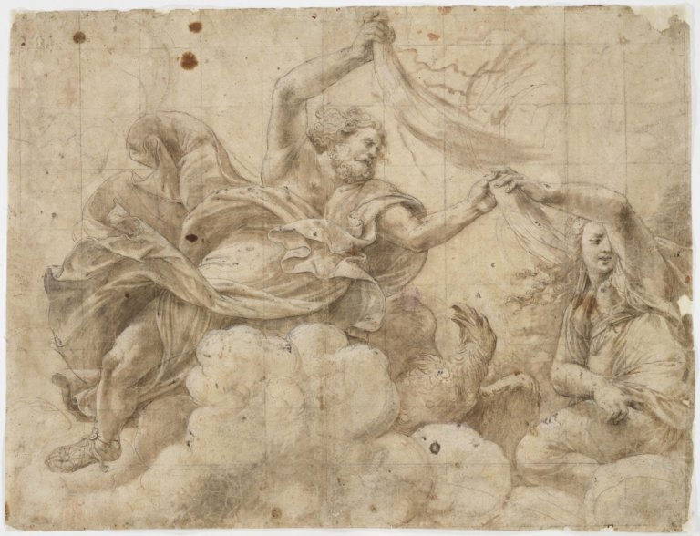 Giulio Pippi, zv. Giulio Romano, Jupiter a Juno, 1531–1532 Giulio Pippi, zv. Giulio Romano, Jupiter a Juno, 1531–1532
