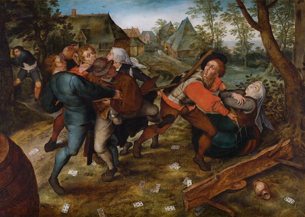 Jan Brueghel st., Selská rvačka, kolem 1610