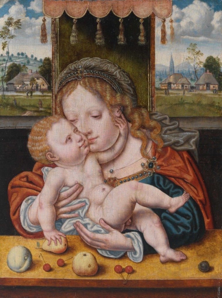 Joos van Cleve – dílenský okruh, Panna Maria s dítětem, 1. třetina 16. století