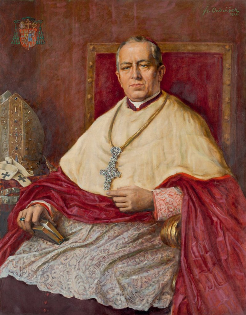 Podobizna arcibiskupa Leopolda Prečana z roku 1926