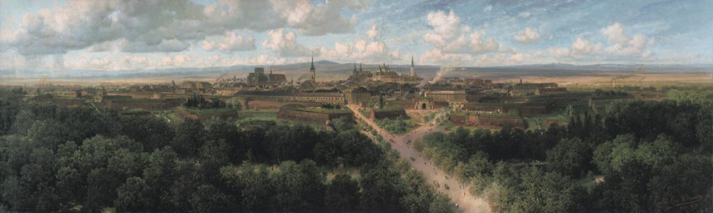 Pohled na Olomouc z roku 1895