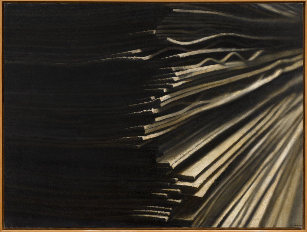 László Lakner: Silence, 1971, oil on canvas, Ludwig Museum – Museum of Contemporary Art, Budapest