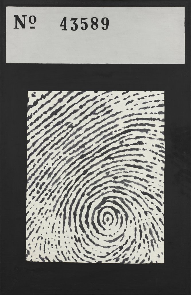 DANUTA URBANOWICZ: Identification - Case No 43589, 1972, tempera, canvas, MUO