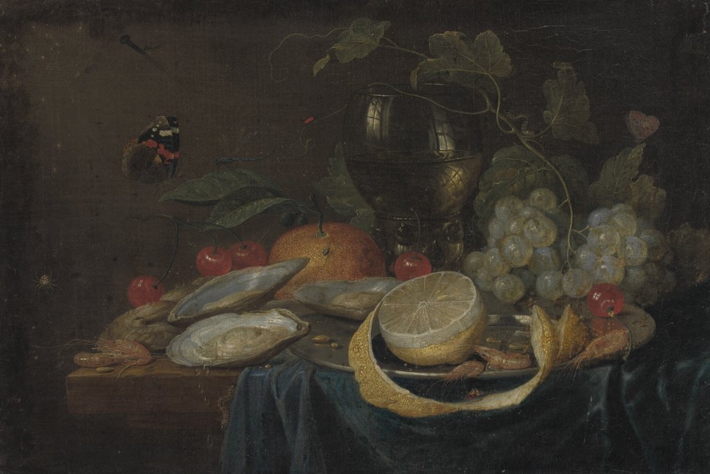 Jan I. van Kessel, Zátiší s citronem, 1655