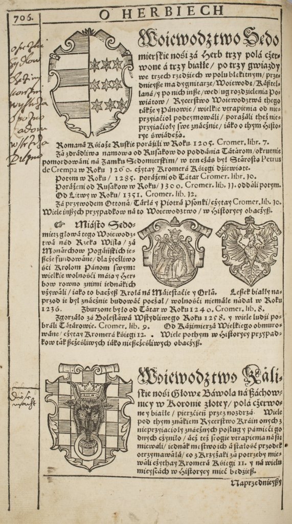 Bartoloměj Paprocký z Hlohol, Zrcadlo slavného Markrabství moravského (1593), kapitola O erbech