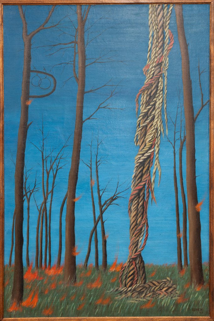 Toyen: Na hraně, 1945, olej na plátně, Kunstmuseum Bochum