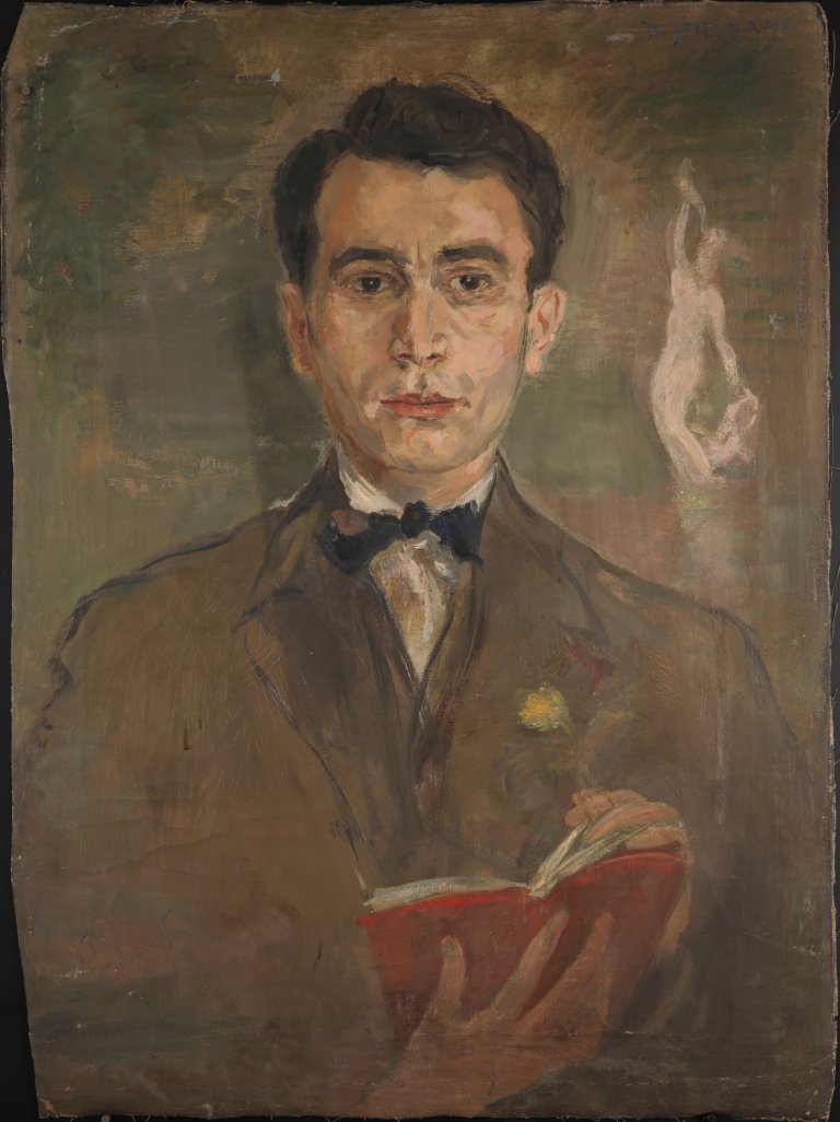 Oskar Spielmann, Portrait of Pavel Spielmann, 1920s, oil on canvas, 67 x 49 cm, Petr Spielmann Archiv, Olomouc. Oskar Spielmann, Portrait of Pavel Spielmann