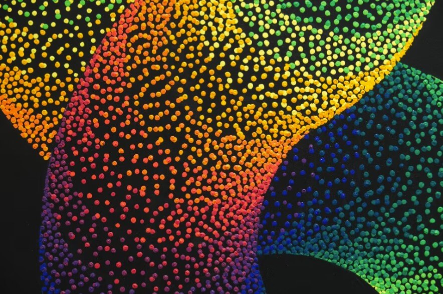 Julio Le Parc, views of the exhibition “En movimiento,” Albarrán Bourdais, Madrid, March 4-April 26 © Atelier Le Parc. Courtesy of the artist and Albarrán Bourdais