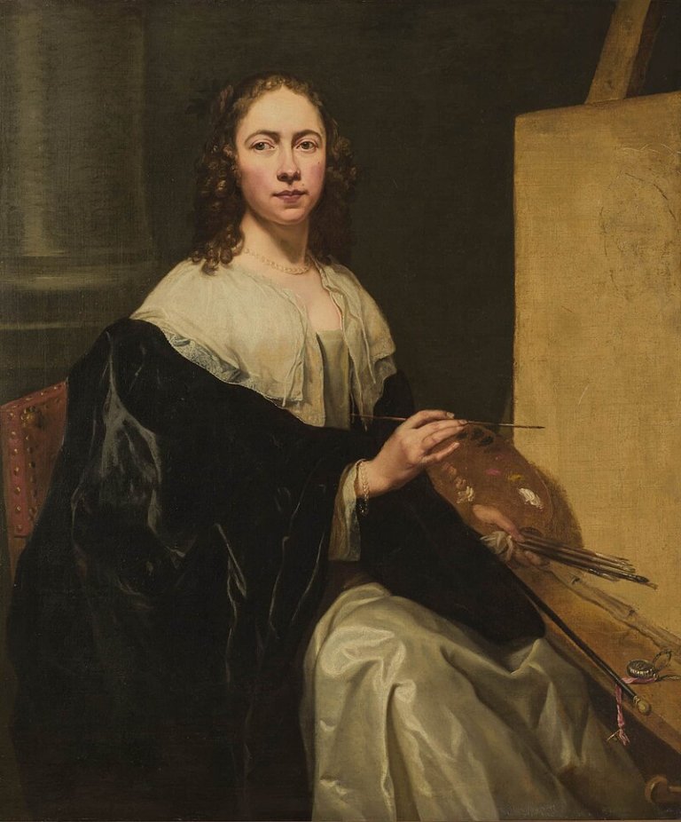 Autoportrét Michealiny Wautier (Flemish, 1614–1689), kolem roku 1645, olej na plátně, soukromá sbírka, se svolením Museum of Fine Arts, Boston Autoportrét Michealiny Wautier (Flemish, 1614–1689), kolem roku 1645, olej na plátně, soukromá sbírka, se svolením Museum of Fine Arts, Boston