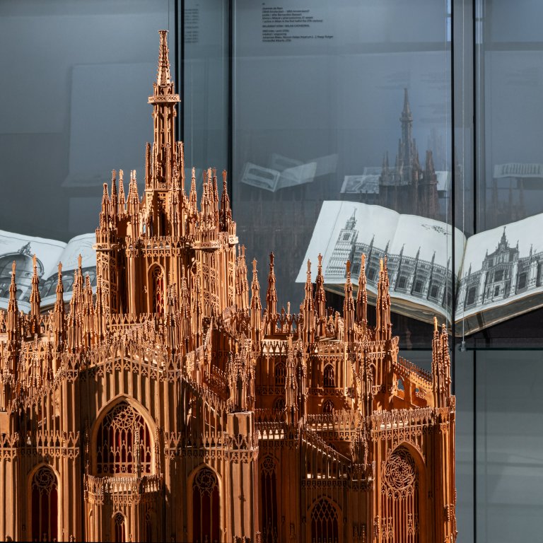 Model a grafika Milánského paláce. Foto: MUO – Markéta Ondrušková