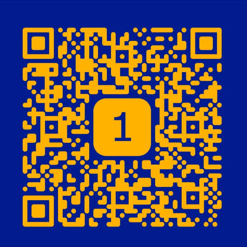 QR kód - odkaz na audio průvodce výstavou Životy - podrobná prohlídka