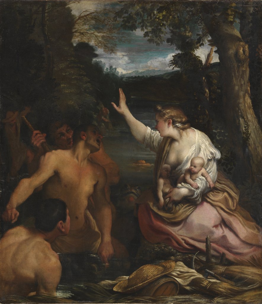 Annibale Carracci (1560–1609), Latona and the Peasants, oil on canvas. Archbishopric of Olomouc – Archbishop’s Castle Kroměříž