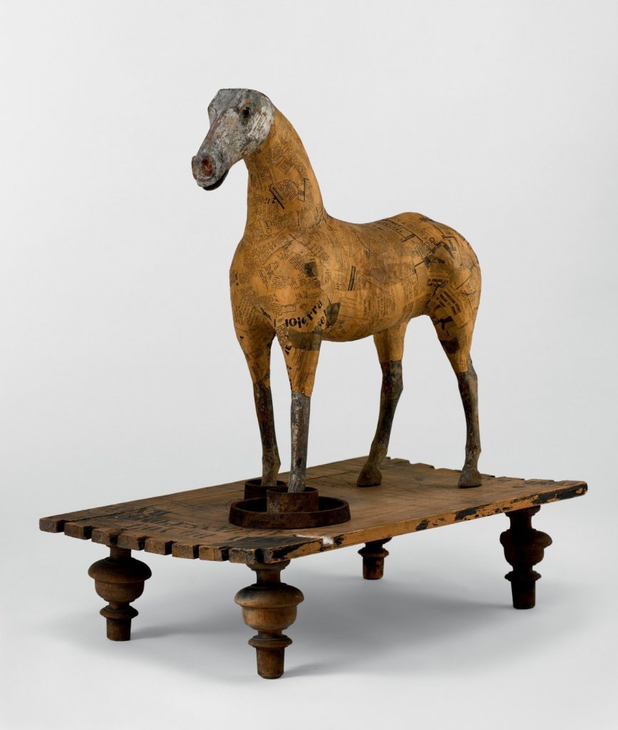 Libor Fára, Proč se stále vracíš?, 1944–1965, objekt, kombinovaná technika, v. 85 cm, Muzeum umění Olomouc