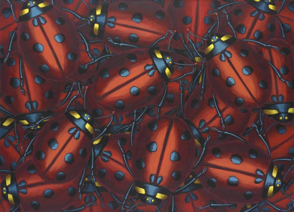 Roman Franta, 9.S.II, 1998, akryl, plátno, 130 x 180 cm, získáno 2007, Muzeum umění Olomouc