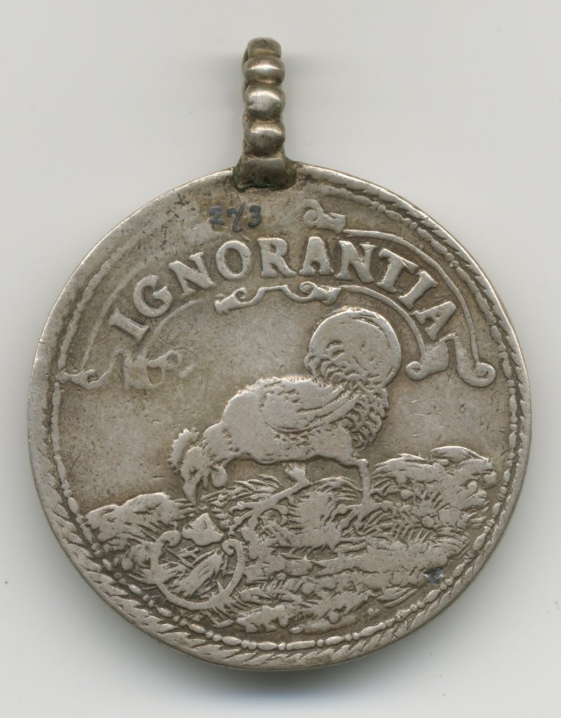 Sigismund Friedrich Fugger, Medaile (tolar na podívanou), bez letopočtu, stříbro, 23,34 g, průměr 37 mm, Arcibiskupství olomoucké – Arcidiecézní muzeum Kroměříž