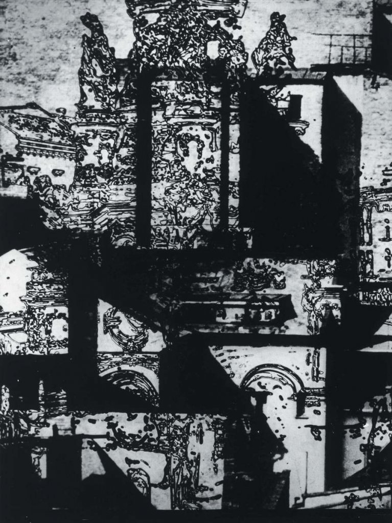 Antonín Gribovský, Město, 1965 - 1966, černobílá fotografie, papír s emulzí, 580×432 mm, Muzeum umění Olomouc