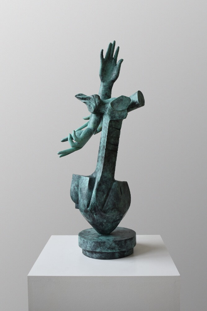 Jaroslav Koléšek, Mill, bronze, height 57 cm, 2023