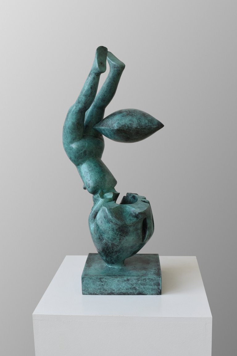 Jaroslav Koléšek, Kazatelna, 2024, bronz, výška 52 cm