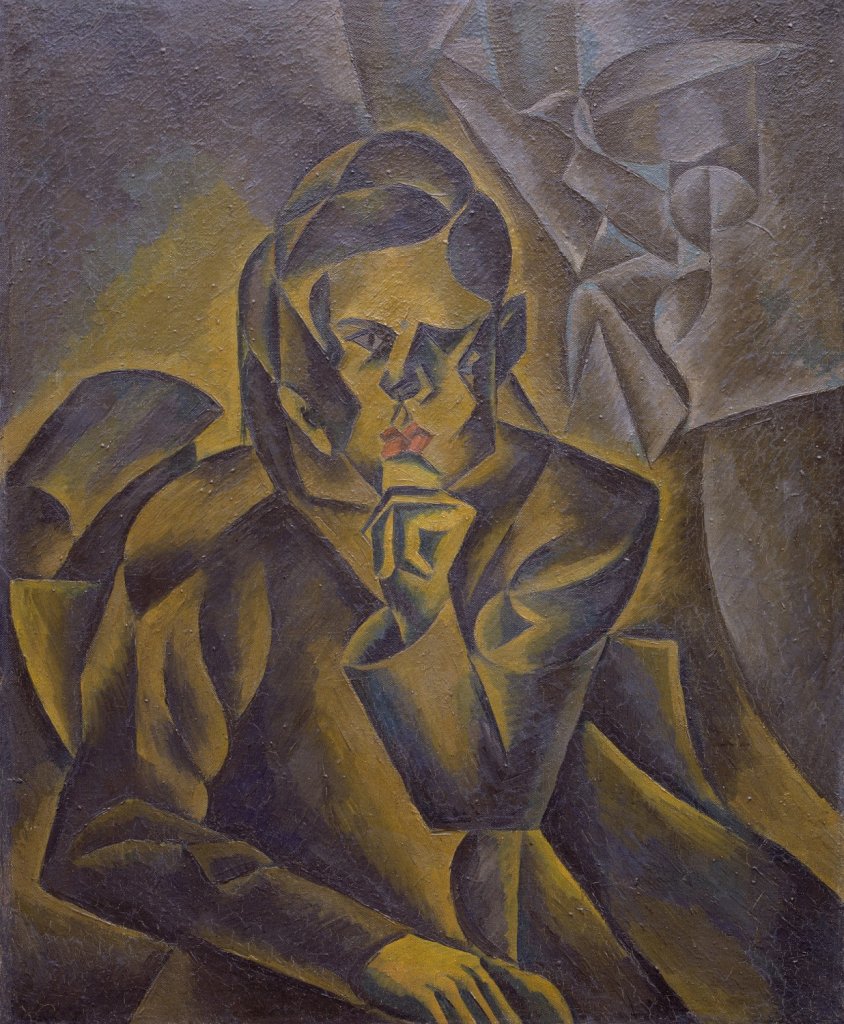 Bohumil Kubišta, Portrét Jana Zrzavého, 1912, olej, plátno; 96×79 cm. Získáno 1959, Muzeum umění Olomouc