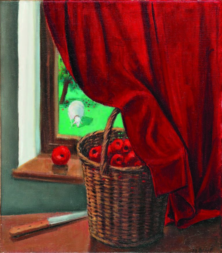 Jan Knap, Bez názvu, 2005, olej na plátně, 40 × 35 cm