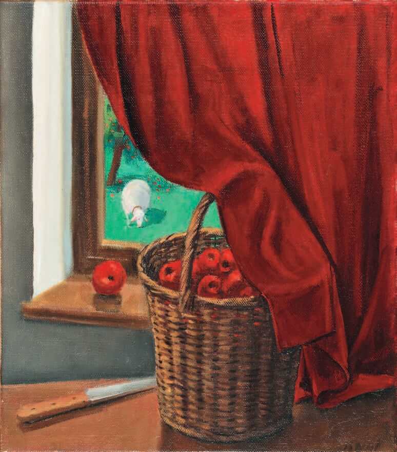 Jan Knap, Bez názvu, 2005, olej na plátně, 40 × 35 cm