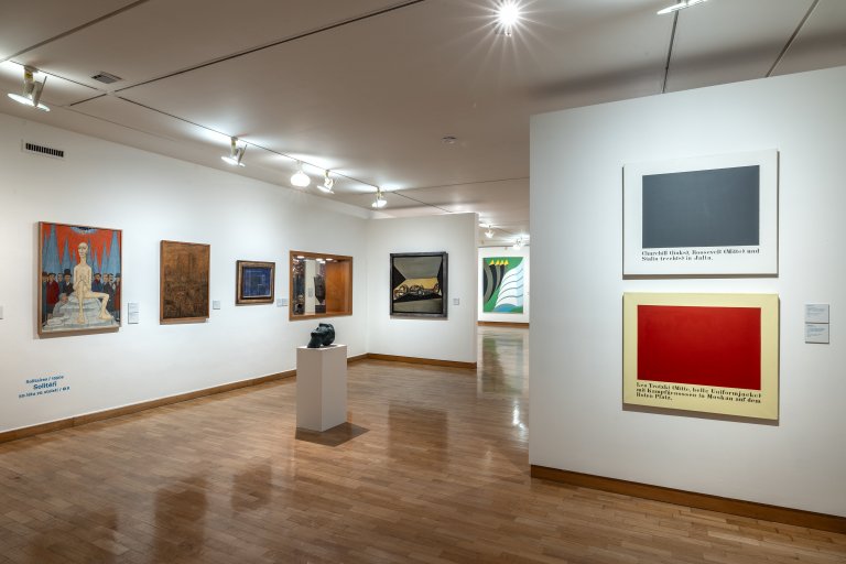 Obrazárna Muzea moderního umění se stálou expozicí Století relativity II. Foto: MUO – Zdeněk Sodoma